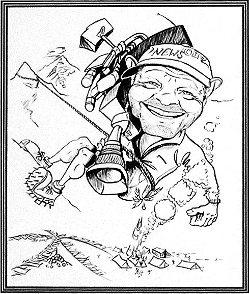 Cartoon Caricature Art of Tom Ruppel - CTV-CFTO News Cameraman